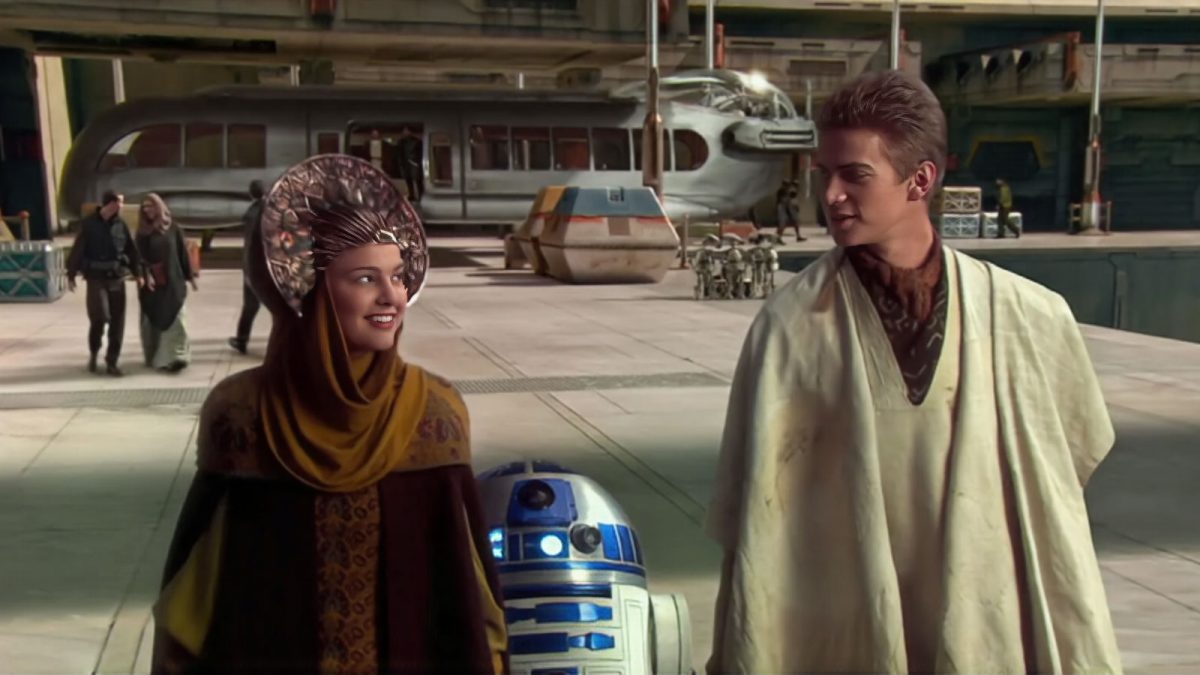 Ab ins Abenteuer: R2-D2 begleitet Padmé Amidala und Anakin Skywalker auf ihr großes Abenteuer.