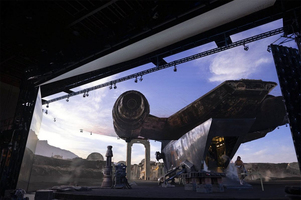 Die Razor Crest im ILM Volume