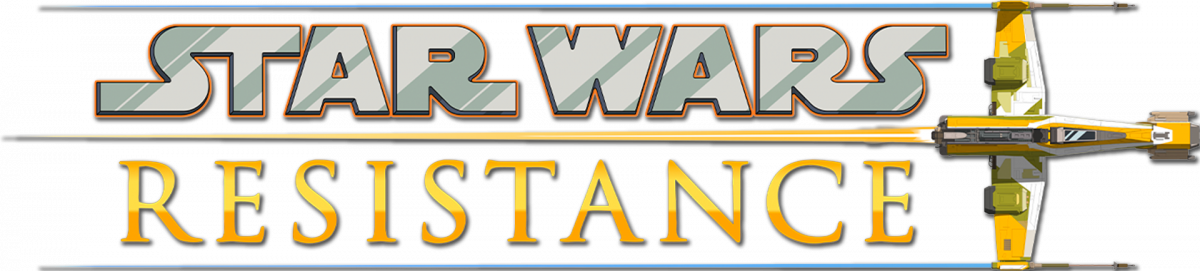 Logo: Star Wars Resistance mit Schlagschatten