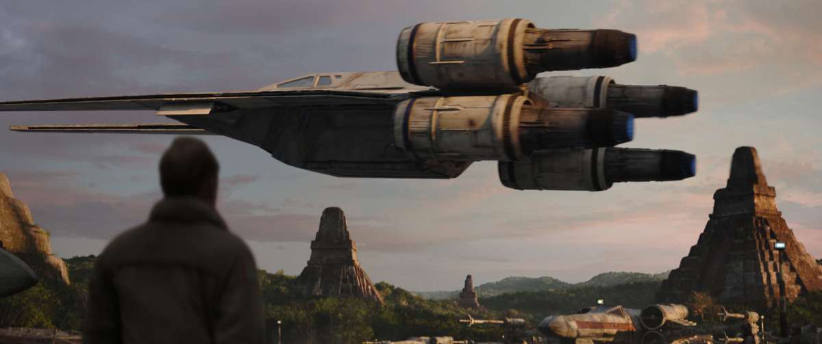 Der U-Flügler nimmt Kurs auf Jedha.