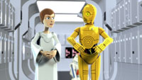 Star Wars Animated: Mon Mothma und C-3PO
