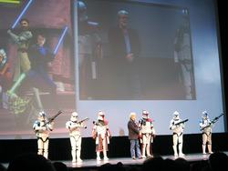 George Lucas präsentiert The Clone Wars auf der ShoWest