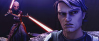Obi-Wan im Duell gegen die Dunkle Jedi Asajj Ventress<br /></noscript>Aus: The Clone Wars“></a> </p> <p><a href=