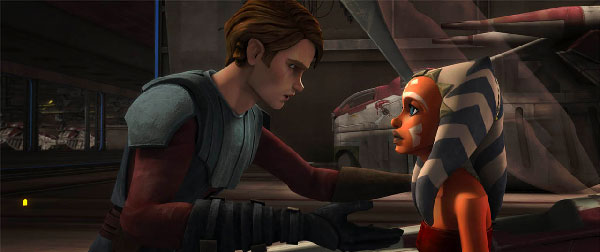 Ahsoka Tano mt Anakin Skywalker in The Clone Wars