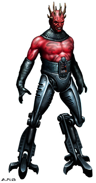 Darth Maul mit neuem Unterbau (aus'Visionaries')