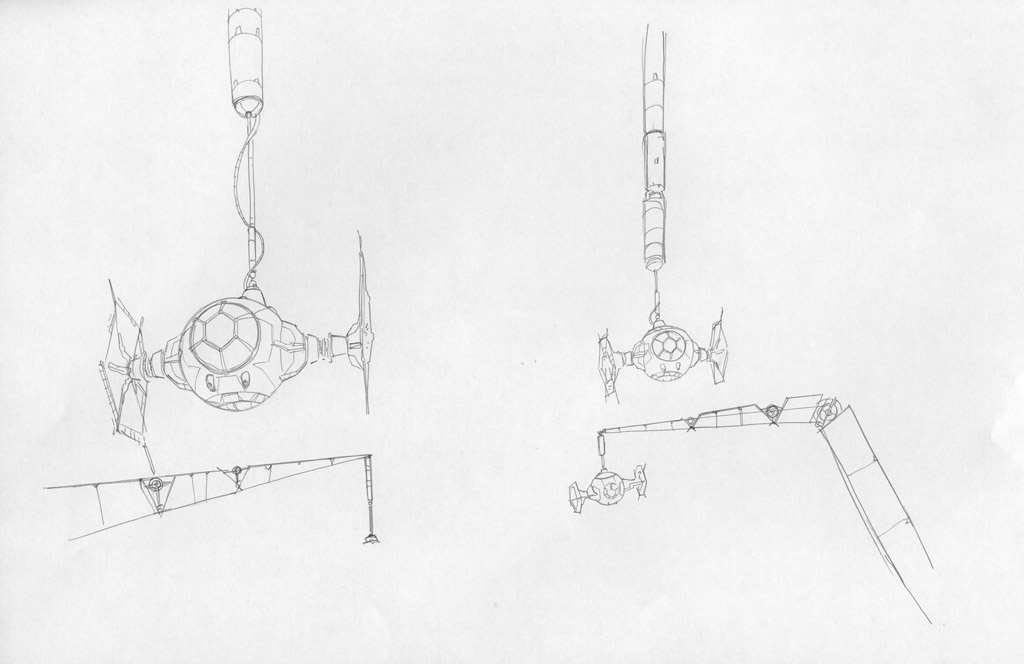 Dave Filonis Zeichnung eines TIE-Fighters