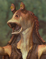 Erschrockener Jar Jar