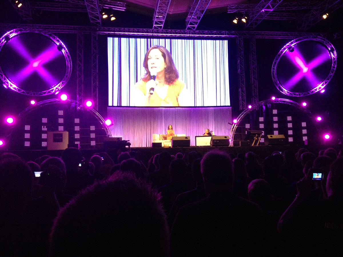 Kathleen Kennedy während ihres Panels