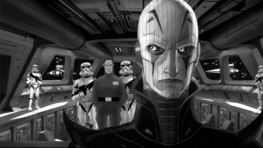 Star Wars Rebels: Der neue Bösewicht der Serie, ein Imperialer Inquisitor (hier als Zeichnung).