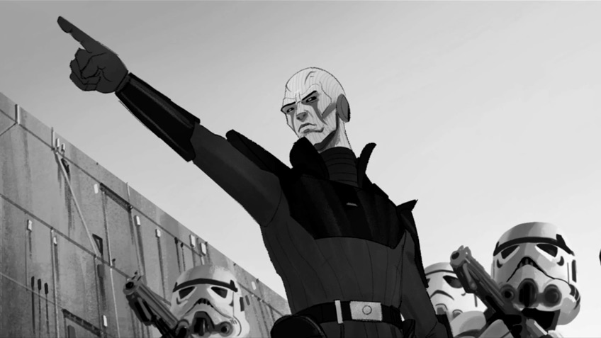 Star Wars Rebels: Der neue Bösewicht der Serie, ein Imperialer Inquisitor (hier als Zeichnung).
