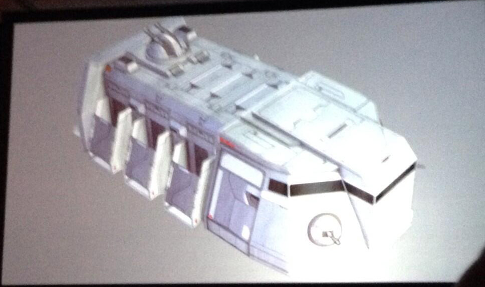Star Wars Rebels: Ein Imperialer Truppentransporter, basierend auf einem alten Kenner-Spielzeug.