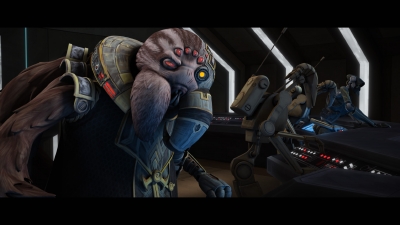 Der Admiral beobachtet den Kampf seiner Droiden gegen die Republik. © 2014 Lucasfilm Ltd. / SUPER RTL