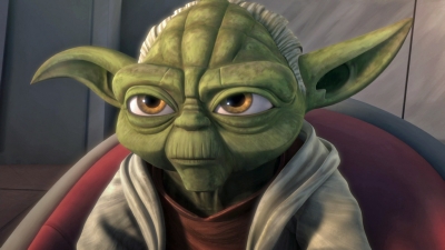 Meister Yoda überlegt, wie er Königin Julia aus der friedvollen Welt Bardotta helfen kann. © 2014 Lucasfilm Ltd. / SUPER RTL