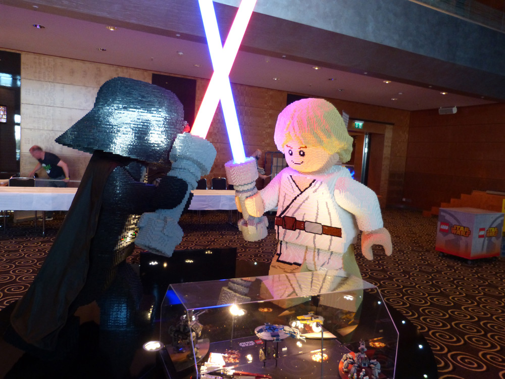 LEGO-Luke und LEGO-Vader