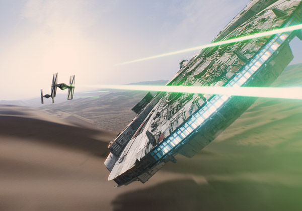 Die IMAX-Sequenz von Episode VII