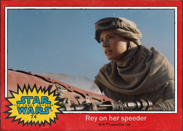 Rey auf ihrem Speeder