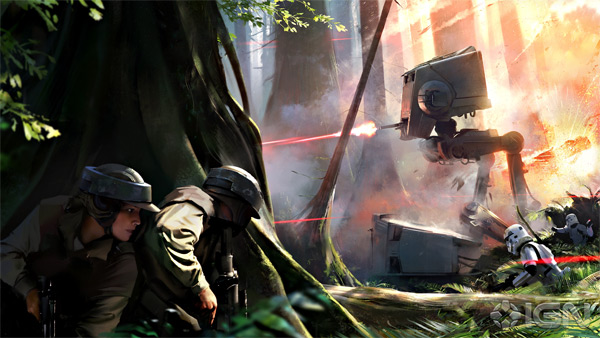 Konzeptzeichnung für Battlefront