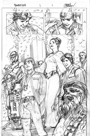 Zeichnungen zu Reihe <i>Princess Leia</i>