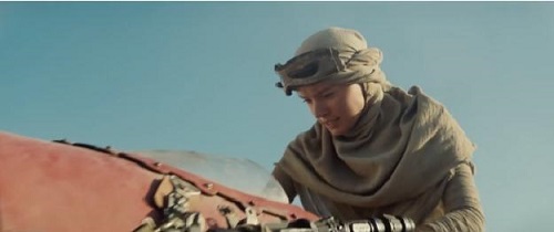 Rey in The Force Awakens