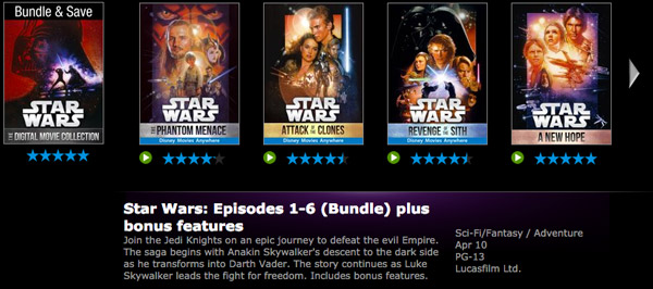 Die Saga bei Vudu.com