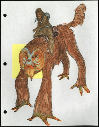 Ein Wookiee und sein Reittier