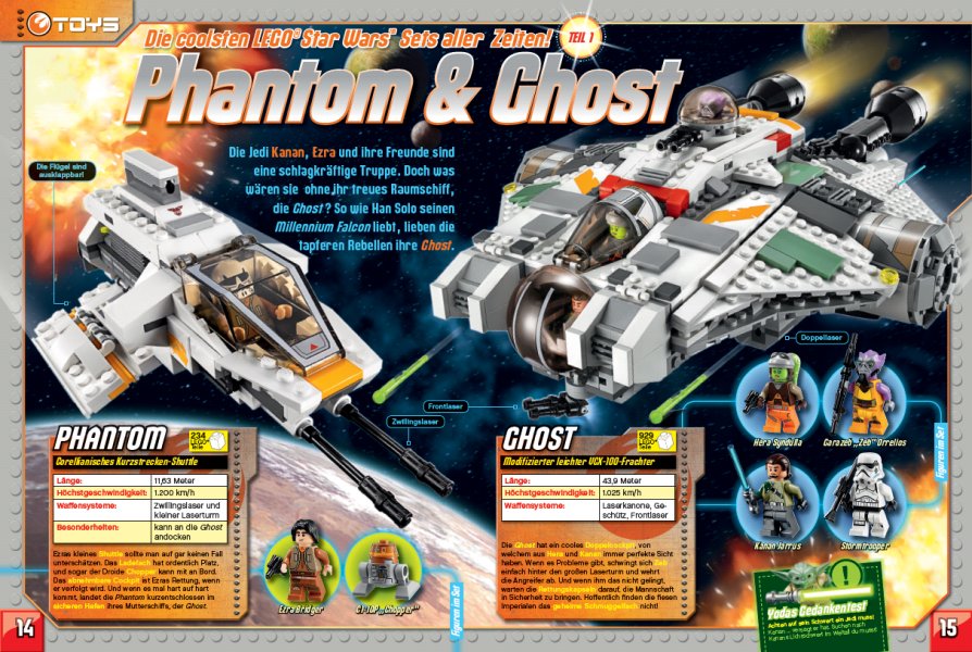 Lego Star Wars Magazin Seite 14-15