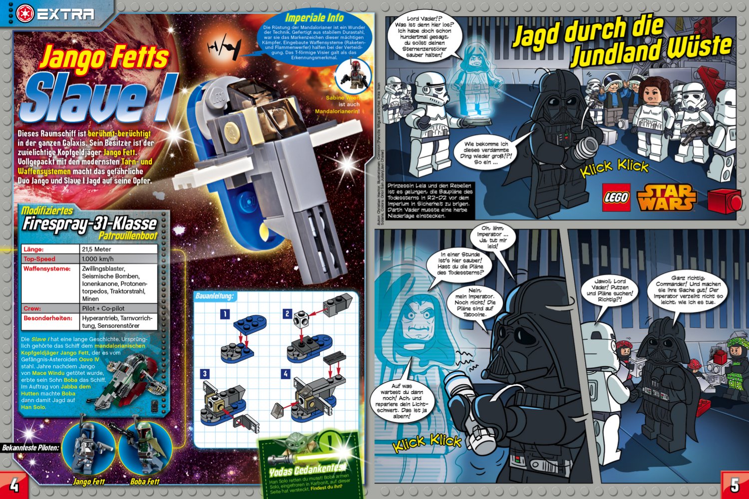 Lego Star Wars Magazin Seite 4-5