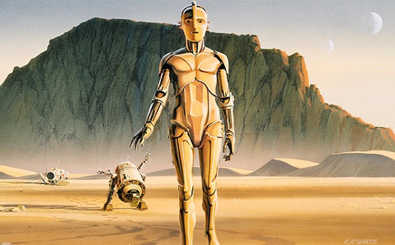 C-3PO in Ralph McQuarries Vorstellungen