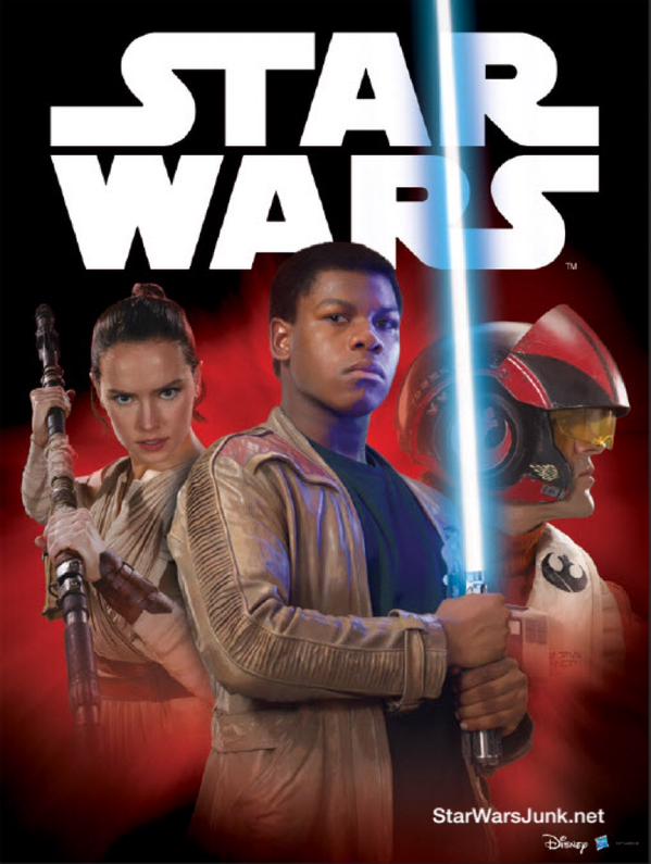Rey, Finn und Poe