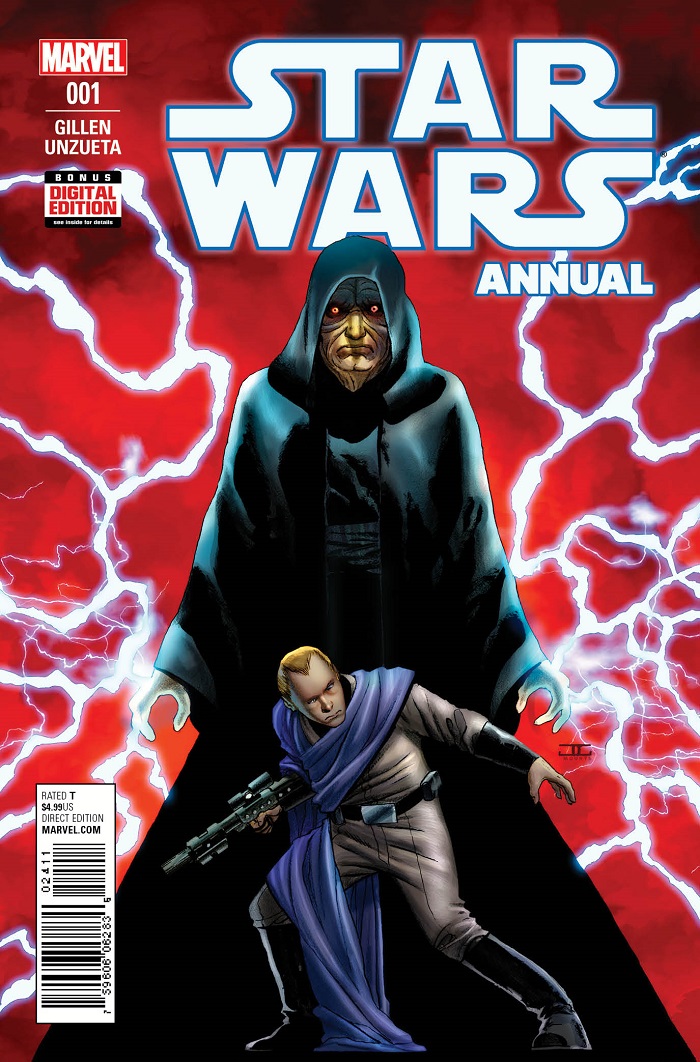 <i>Star Wars Annual #1</i>„> </p> <h2>Star Wars Annual #1</h2> <ul> <li>Galaktische Spionage trifft das Imperium – schwer.</li> <li>Haarkon Dak ist seit Jahren undercover in der imperialen Bürokratie…</li> <li>…nun allerdings ist er die einzige Chance, die Senatoren zu retten, welche mit den Rebellen sympathisieren!</li> </ul> <p>Dieser Band wird am 9. Dezember erscheinen, erfahrt <a href=
