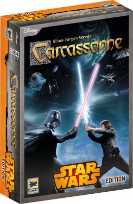 Ligretto, Qwirkel und Carcassonne in Star Wars-Varianten