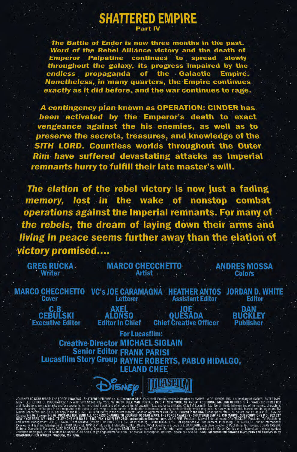 Vorschau zu Shattered Empire #4