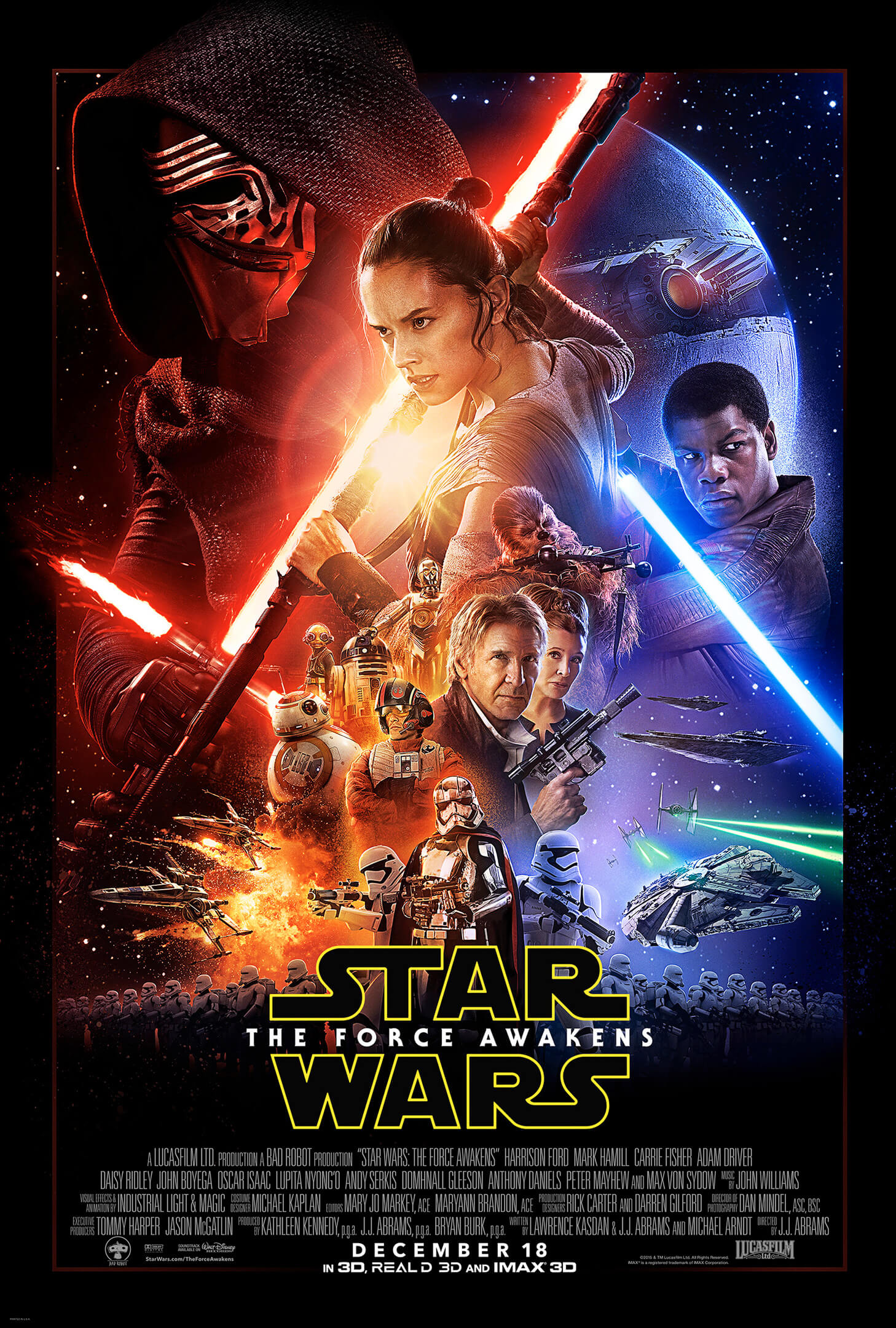 Das US-Kinoplakat - The Force Awakens