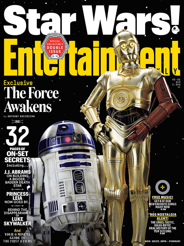 R2-D2 und C-3PO auf dem Cover der Entertainment Weekly