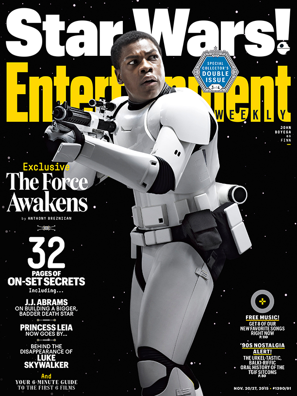 Finn auf dem Cover der Entertainment Weekly