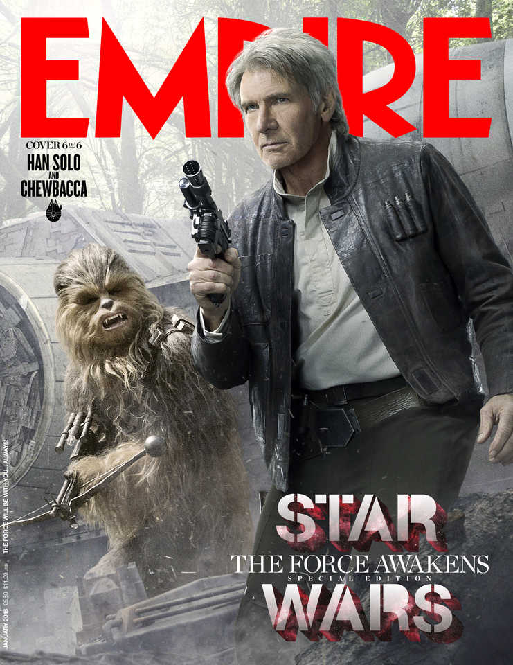 Han und Chewie auf dem Empire-Cover