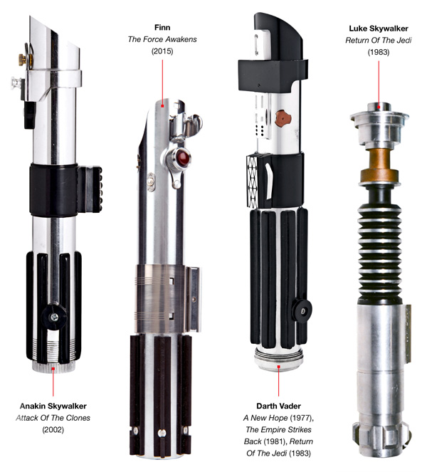 Die Lichtschwerter der Skywalkers