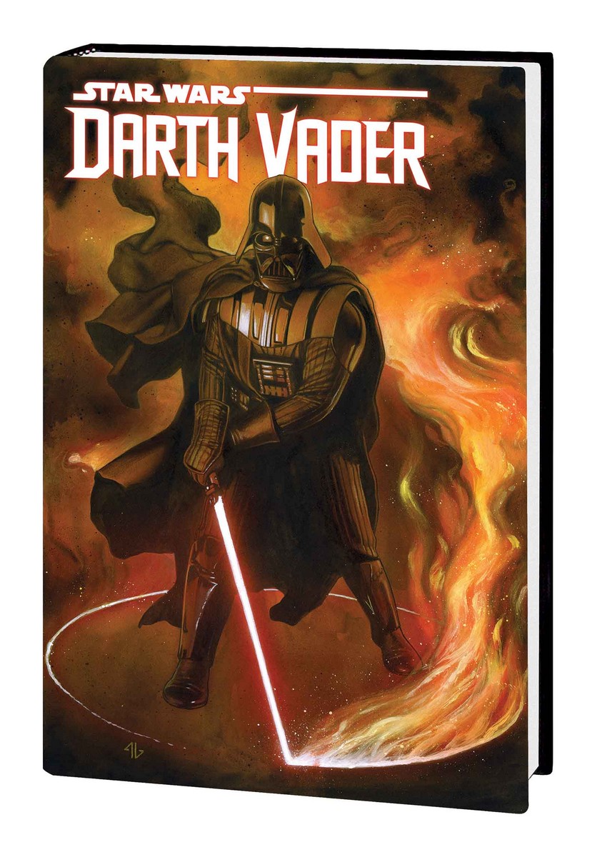 Der Hardcoversammelband zu <i>Darth Vader</i> mit 12 Ausgaben“> </p> <h2>Darth Vader Vol. #1</h2> <p>Einer der gefürchtetsten Gegenspieler aller fiktiven Stars in seinem ersten teuflischen Band! Direkt nach einer bitteren Niederlage gegen die Rebellenallianz muss Darth Vader sich erneut erheben, um den eisernen Griff des Imperiums um die Galaxis zu sichern. Doch wird seine persönliche Begierde nach Rache an dem jungen Jedi, welcher den Todesstern vernichtet hat, ihn von seiner Pflicht dem Imperator gegenüber ablenken? Eine schicksalhafte Suche beginnt, der dunkle Lord wird sich einer neuen Bedrohung gegen seine Kräfte stellen müssen. Alte und neue Schurken nehmen ihre Rollen ein – von Boba Fett und Jabba dem Hutten über die diabolische Aphra und die Killerdroiden Triple Zero und BeeTee – wie lange noch, ehe sich Vaders gefährliche Allianzen gegen ihn wenden? Schließe dich Vader an und fühle die Dunkle Seite.</p></blockquote> <p>Dieser Band beinhaltet ebenfalls die ersten 12 Ausgaben und lässt sich hier bereits <a href=