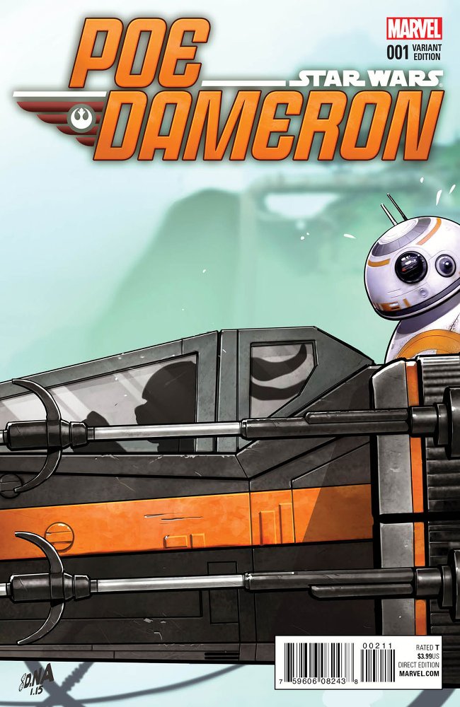 Poe Dameron #1 - Variant-Cover von David Nakayama