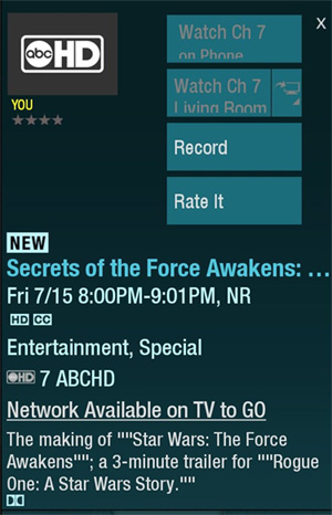 Rogue One Trailer im Fernsehprogramm