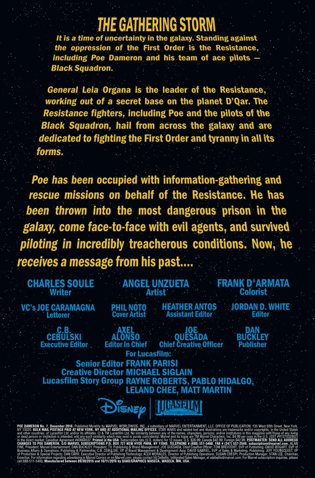 Vorschauseiten zu Poe Dameron #7