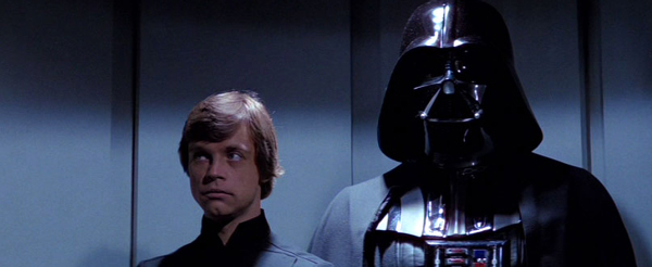 Luke Skywalker und Darth Vader
