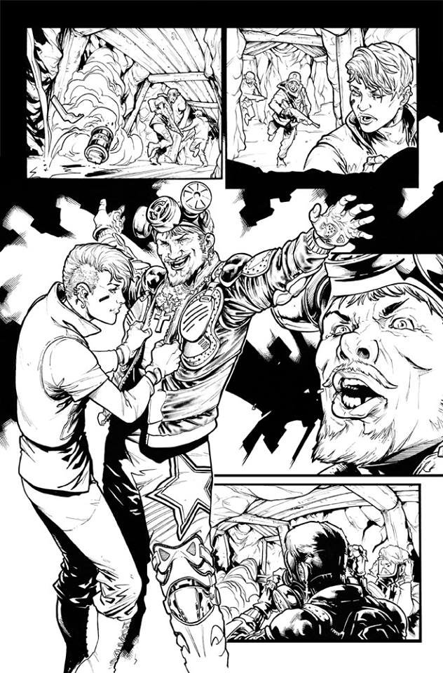ack/Slash: Son of Samhain #2 - Sketch-Zeichnung Seite 1