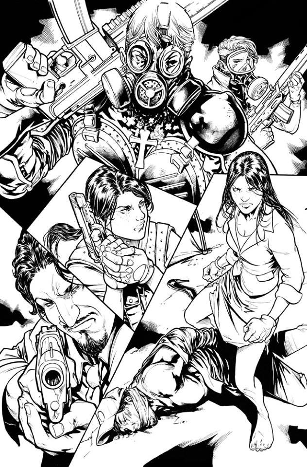 ack/Slash: Son of Samhain #2 - Sketch-Zeichnung Seite 3