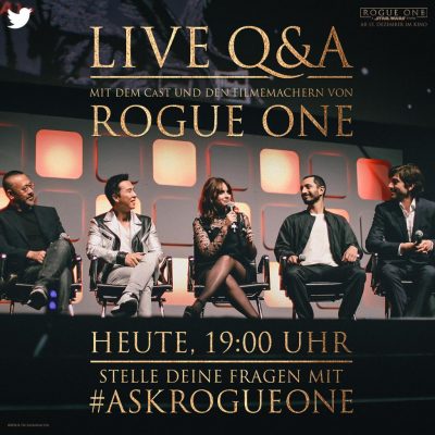 Interaktive Frage-Antwort-Runde mit Cast & Crew von Rogue One