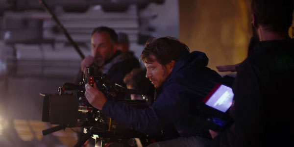 Gareth Edwards beim Dreh von Rogue One - A Star Wars Story