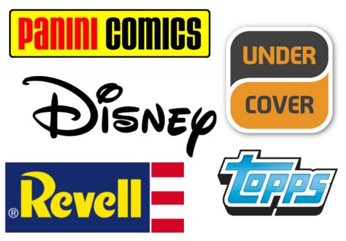 Panini, Disney, Undercover GmbH, Revell, Topps