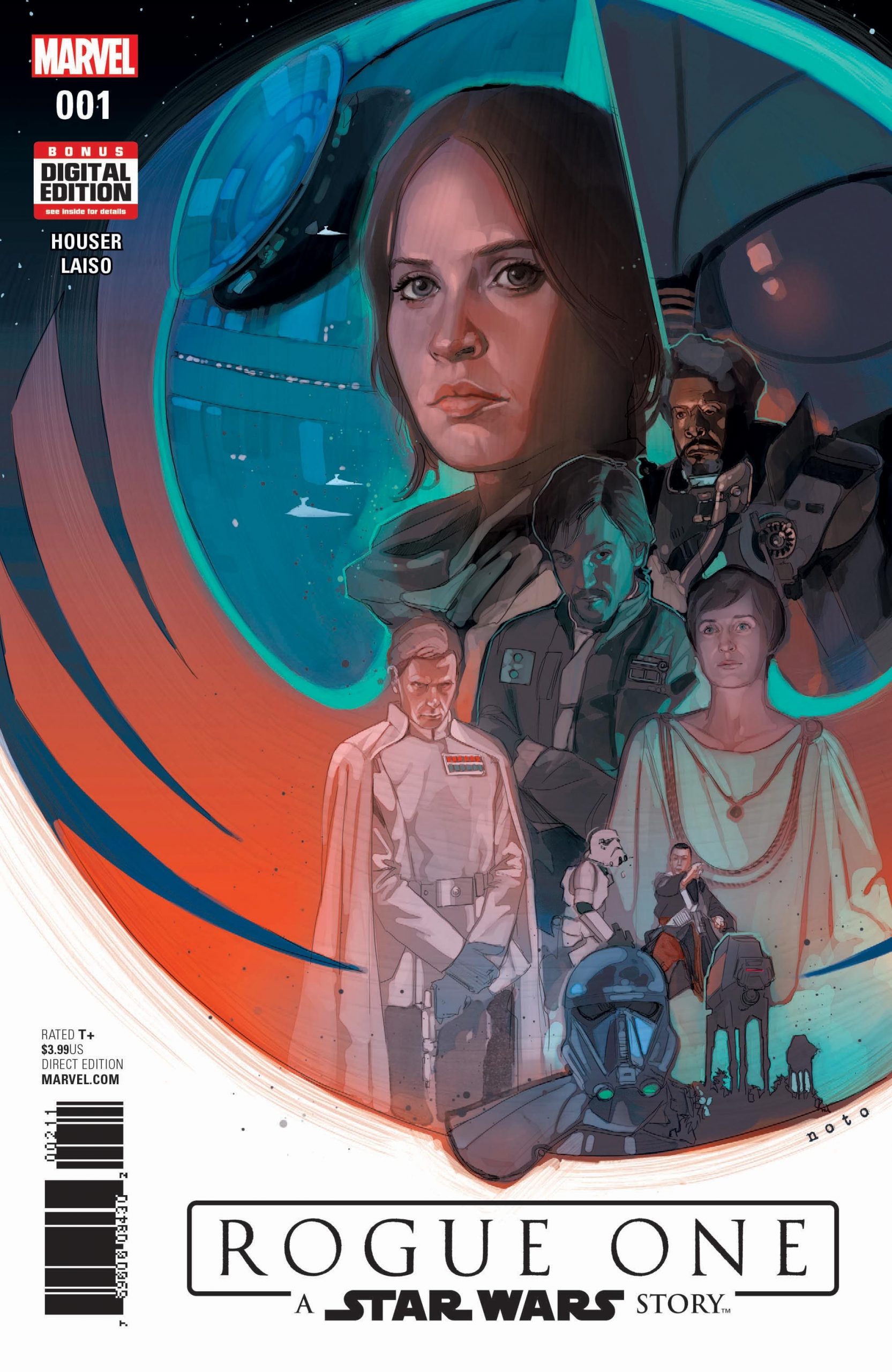 Haupttitelbild von Heft 1 der Comicadaption von Rogue One: A Star Wars Story