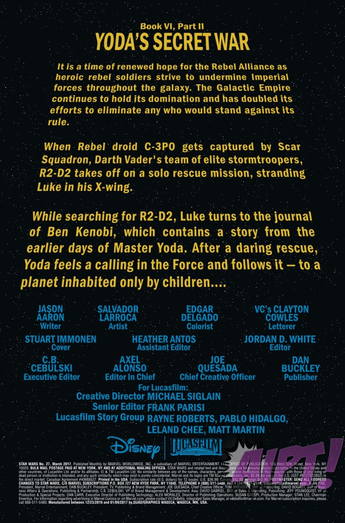 Vorschauseiten zu Star Wars #27