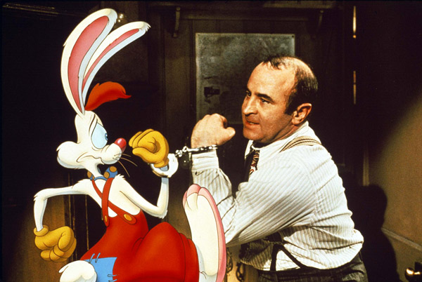 Bob Hoskins und Roger Rabbit
